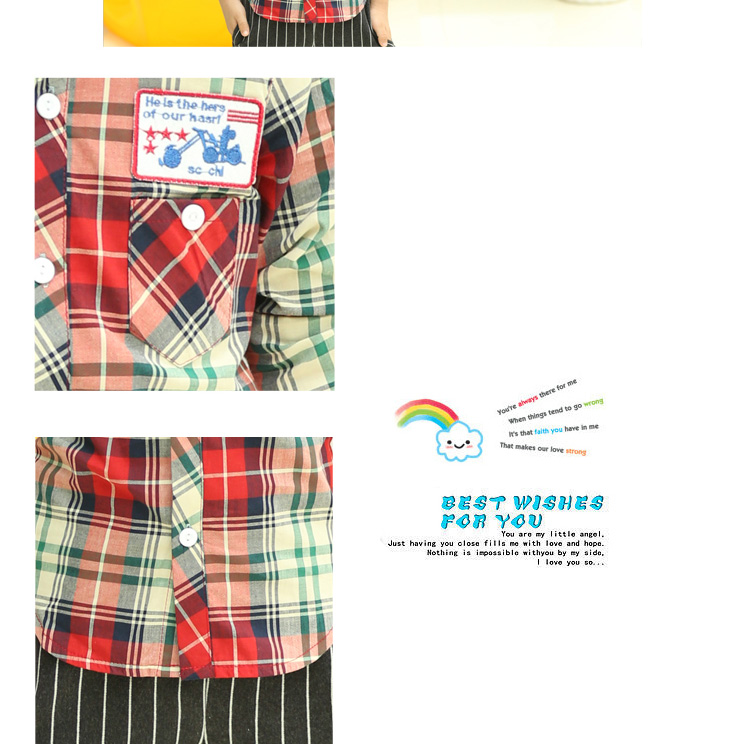 Chemise garcon à manche longue en coton - Ref 2082146 Image 21