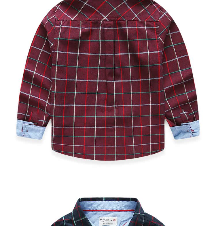 Chemise garcon à manche longue en coton - Ref 2082167 Image 24