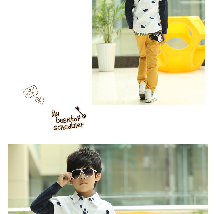 Chemise garcon à manche longue - Ref 2082179 Image 7