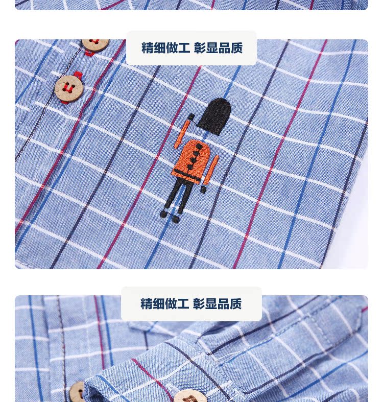 Chemise garcon à manche longue en coton - Ref 2082167 Image 30