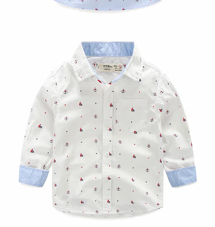 Chemise garcon à manche longue - Ref 2082160 Image 12