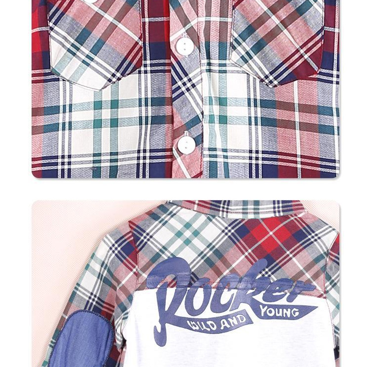 Chemise garcon à manche longue en coton - Ref 2082146 Image 33