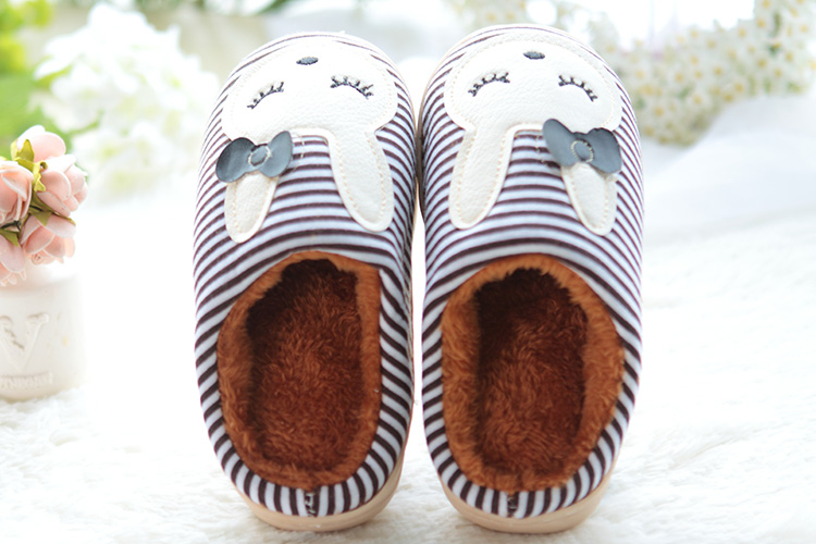 Chaussons enfants en suède pour hiver - semelle plastique - Ref 986350 Image 23