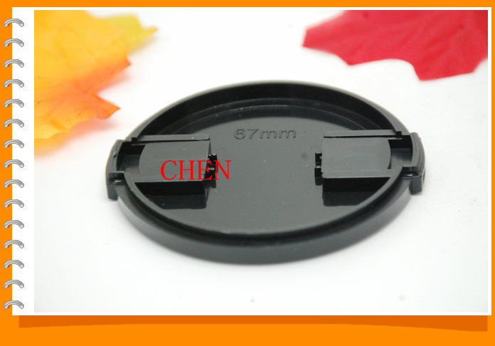 Common lens cover 67mm universal no word two sides pinch lens cover 67mm