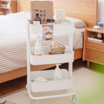Small cart shelve floor multilayer kitchen mobile snacks toilet Nordic home bedroom containing storage rack