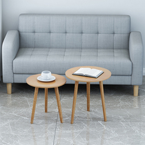 Small round table Nordic solid wood corner few simple round a few small apartment living room balcony side table floating window side small coffee table