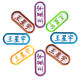 Embroidery Tailor Primary School Badge Seal Name Sticker
