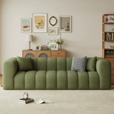 Кремовая ткань, хлопковый диван для гостиной, простой и элегантный дизайн