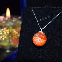 Reiki master orgone good luck ball Pendant Silver clavicle necklace comprehensive rich energy food