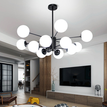 Nordic Living Room Chandelier Home Atmosphere Personality Magic Bean Lamp Modern Minimalist Creative Molecular Lamp Bedroom restaurant Lamp