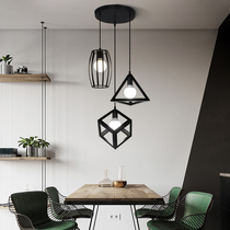 Nordic Retro Iron Art Restaurant Chandelier Triple Head Industrial Wind Creativity Personality Art Small Chandelier Aisle Modern Lamps