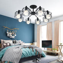 Nordic Creative Modern Brief Ceiling Lights Atmospheric Iron Art Living Room Bedroom Bookroom Room Retro Industrial Wind Luminaire
