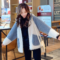 East gate lamb suede fur integrated x2 sheep cut cashmere Wool Jacket Short European Station pythgrass Fur Jacket