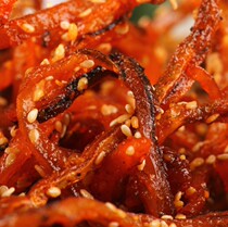 1 Jin taste Chunyuan spicy honey juice eel shredded spicy fish dried seafood snacks Sesame instant fish snack