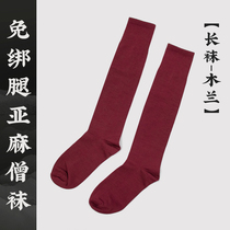 Monk-free leggings elastic socks new linen stockings socks for men and women spring and summer thin breathable and deodorant
