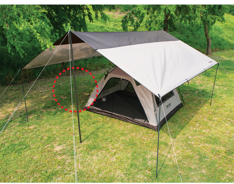 Canopy cực bold dày hợp kim nhôm hỗ trợ lều cực có thể được ghép 4 mái hiên mái hiên phụ kiện bracket 2.8 m dây cột lều