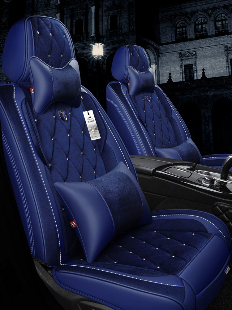 Purple Wind Bell Winter Short Plush Car Cushion New Haver H6 Chi Jun Hofer GS Warm All Bag Seat Cover