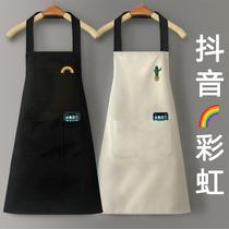 Apron for home kitchen 2021 new style womens summer waterproof Internet celebrity work clothes customized custom logo printing cute