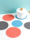 Insulated placemat Round placemat anti-scalding pot mat bowl pad coaster dining plate pad home heat resistant waterproof dining table insulation pad