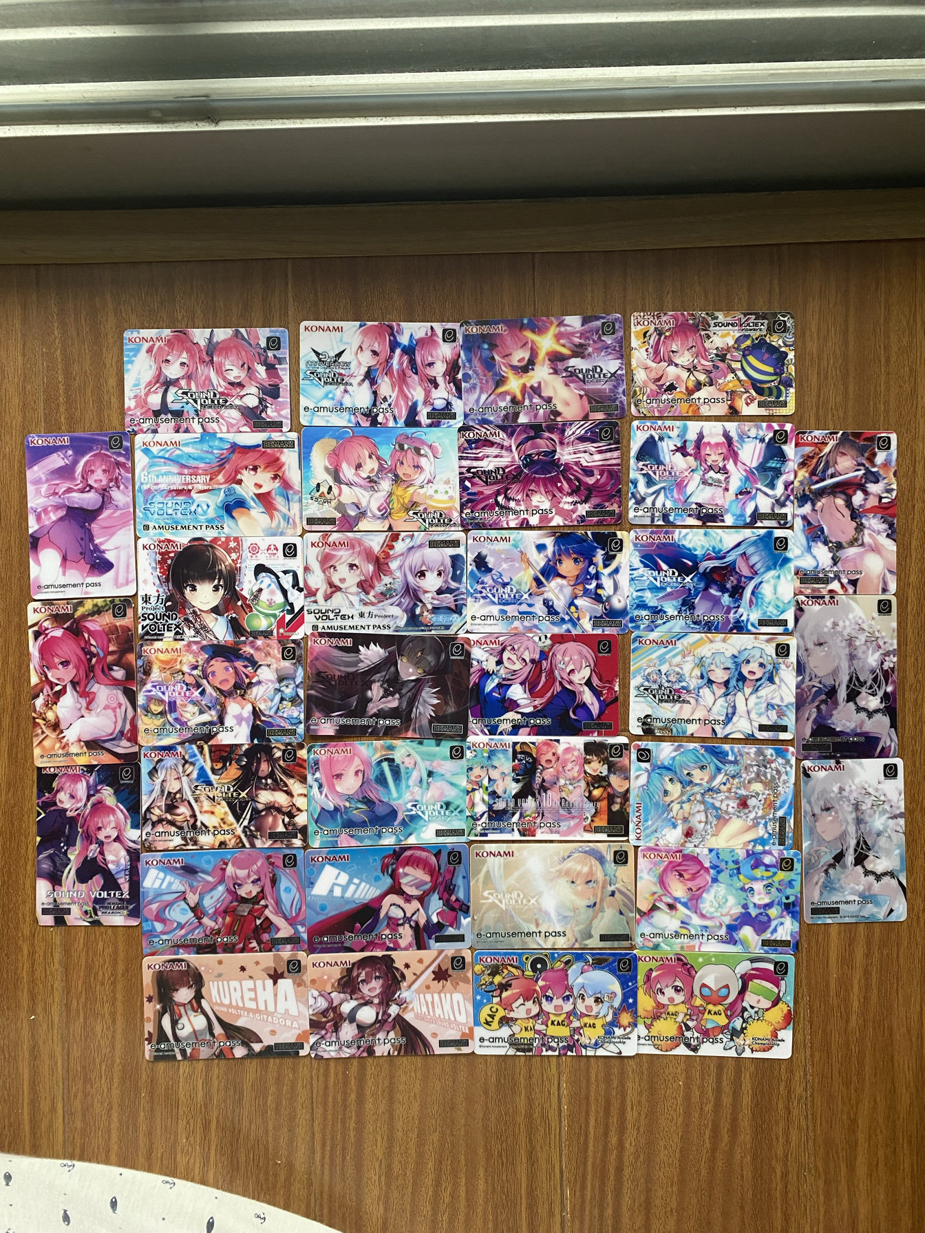 The e-amusement special sdvx peripheral card stickers will