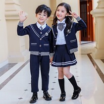 Kindergarten school uniforms spring and autumn primary school uniforms British college style first grade childrens jk uniform class uniform suit
