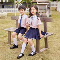 Childrens summer garden uniform kindergarten school uniform suit primary school class uniform sixth grade June 1 graduation photo performance costume