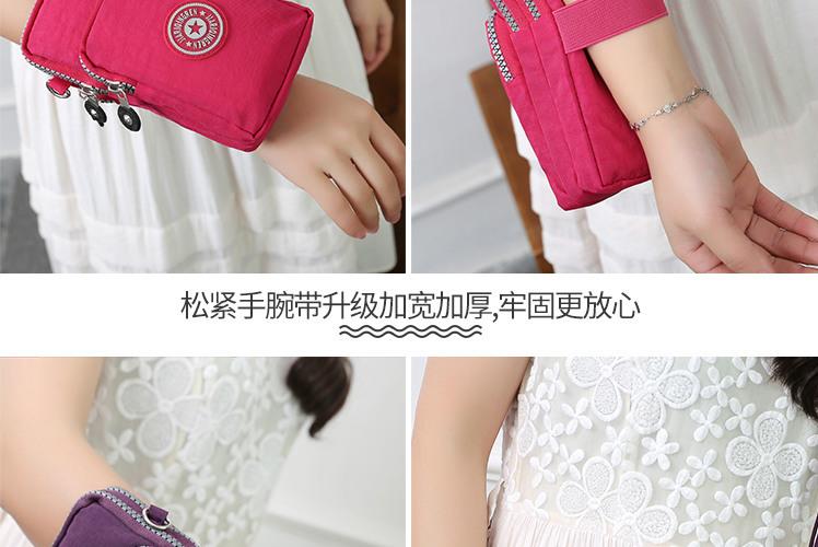 Móc cổ trung niên điện thoại di động túi nữ nhỏ túi chạy điện thoại di động ví xéo tay cầm túi vải cầm tay - Túi điện thoại tui xach