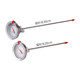 One meter ultra-long stainless steel center thermometer industrial food grade probe water thermometer milk thermometer wine thermometer soy milk