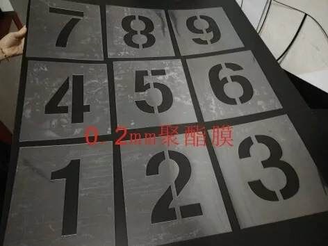 Hollow Heart Word Spray Paint Board Truck License Plate Zoom Number Template Car Trial Digital Letters Advertising Lettering