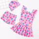Children's one-piece shell swimsuit
