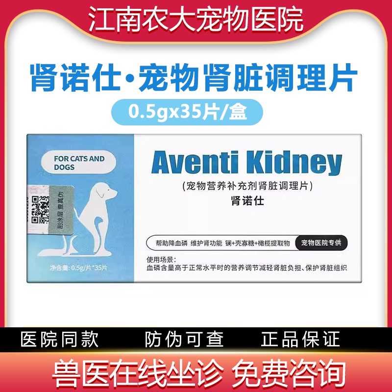 Renal Health Tablets for Pets (Cats and Dogs) - Protects Kidneys, Maintains Kidney Tissue, Treats Acute and Chronic Kidney Failure and Nephritis