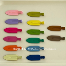 2022 New South Korea Ins Nets Red Girl Childs Candy Color no-dent makeup Side clip Liu Hai Lie clip