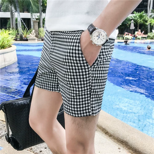 Летние штаны, приталенные модные шорты для отдыха, в британском стиле