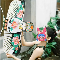 Xiaohongshus same style sand swallow goldfish kite wedding dressing gown photo props ancient style paper kite Tang and Ming style wedding attire photography