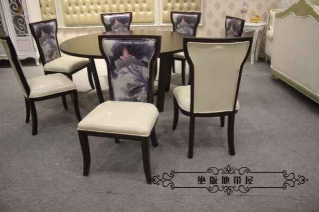 Mẫu bàn ghế phòng ăn cao cấp Bàn ghế ăn Trung Quốc mới Câu lạc bộ phòng khách Biệt thự nội thất gỗ nguyên khối Bán trực tiếp - FnB Furniture