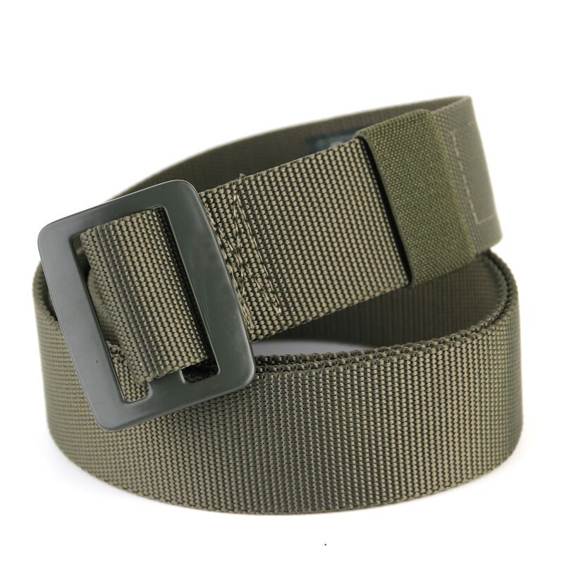 Braided Inner Belt with Metal Buckle for Military Enthusiasts, Outdoor Training, Mountaineering, Hiking, Anti-Wear and Anti-Scratch Nylon Camouflage Pants Belt
