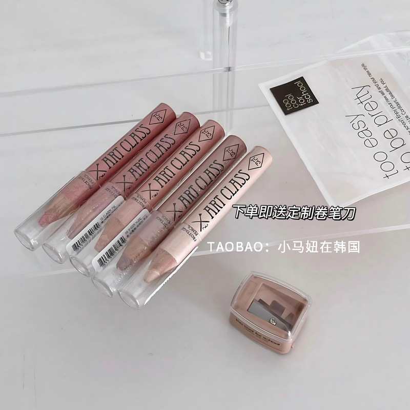 Too Cool for School Tuku Silkworm Pen No. 01 Pearlescent Glitter Highlighter Eyeshadow Stick No. 09 No. 10