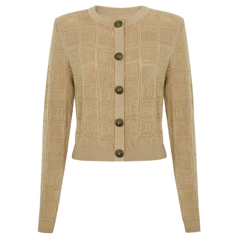 Balmanjina Spring and Autumn New Sweater, Fashionable Classic High-Quality Long-Sleeved Top, Jacket, Knitted Cardigan