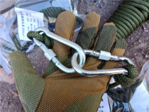 Contains steel wire 09 rock climbing rope 10 20m safety rope 8mm steel core mountaineering ice climbing load bearing 200kg