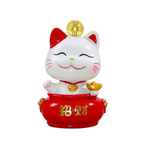 Creative modern simple cartoon cute shaking head lucky cat ornaments home accessories office desktop decoration gifts