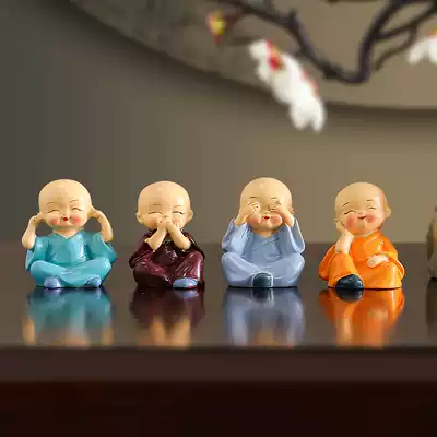 Zen four no small monk tea table ornaments tea pet accessories decoration Tea Table Office table table small furnishings