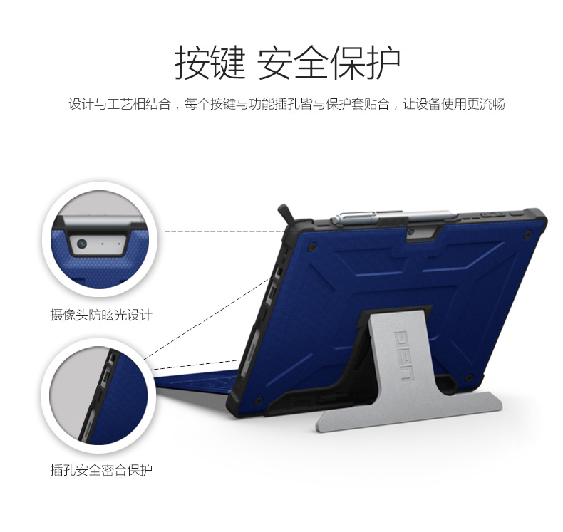 bề mặt UAG Microsoft kháng bảo vệ chuyên nghiệp thả Sophie pro6 tablet trường hợp PC pro4 / 5 stented nhà pro12.3 mới 12 inch dành cho nam giới và phụ nữ mới cứng mới pro - Phụ kiện máy tính bảng ốp ipad pro 2020