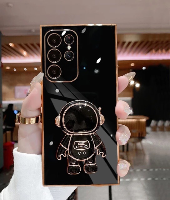 Astronaut Electroplated Silicone TPU Kickstand Function S23, S23 Plus, S23 Ultra, S22, S22 Plus, S22 Ultra, S21, S21 Plus