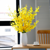 Dance orchid flower modern simple living room dry bouquet TV cabinet ornaments decoration fake Flower Vase decoration floral art
