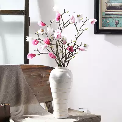 Simulation of Magnolia fake flower home interior decorations flower arrangement flower art silk flower dry flower living room table ornaments