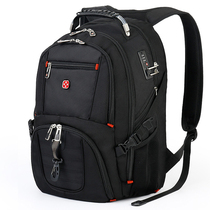 Swiss soldier knife shoulder bag men business travel backpack 17 3 inch computer large capacity multi - function tour pack