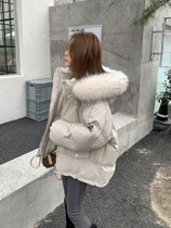 Down Cotton Clothing Woman Short 2021 New autumn Winter Korean version Small sub-thickened bread cotton padded jacket jacket