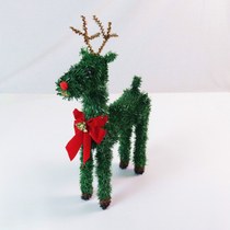 Christmas grass deer Christmas tree ornaments hotel mall scene decorations Christmas window display