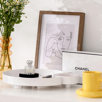 Nordic tray living room Tea Cup snacks aromatherapy cosmetics storage plate household fruit plate desktop plate ins Wind