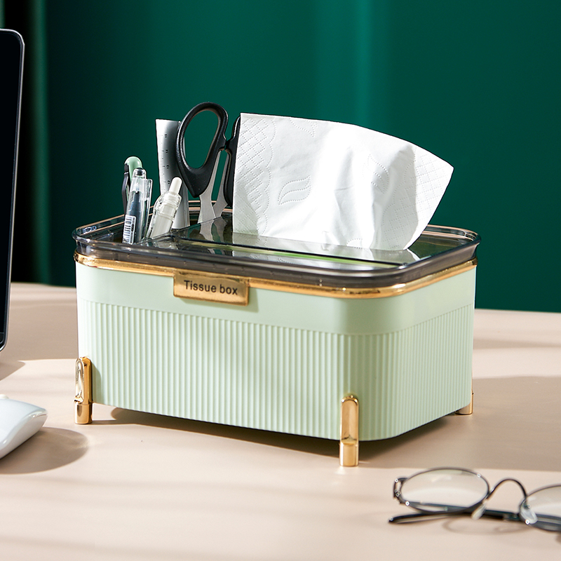 Clean Power God Paper Towel Box Living Room Light Lavish And High-end Creative Multifunctional Tea Table Sanitary Paper Towel Paper Box Advanced Sensation